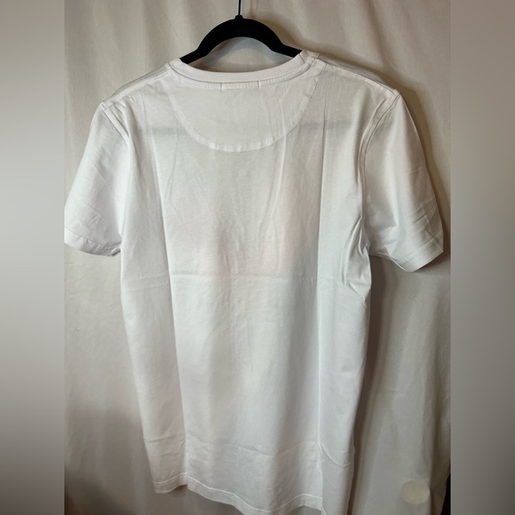 Roberto Cavalli White Tee with reddish and Yellow Eagle Graphic - Picture 5 of 10